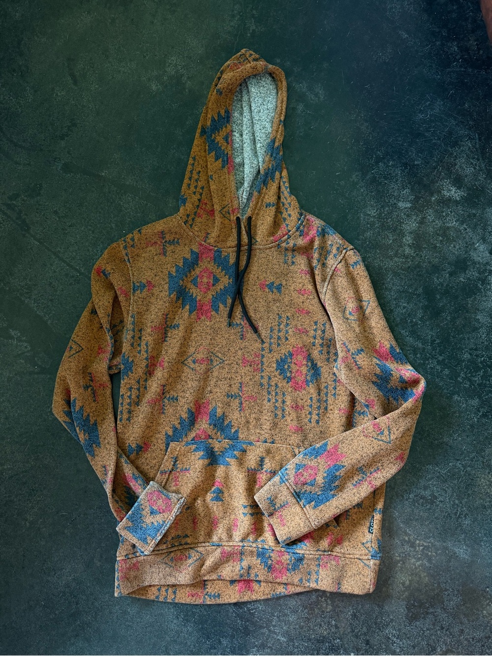 Men's Trademark Brooklyn Cloth Aztec Print Hoodie Size M